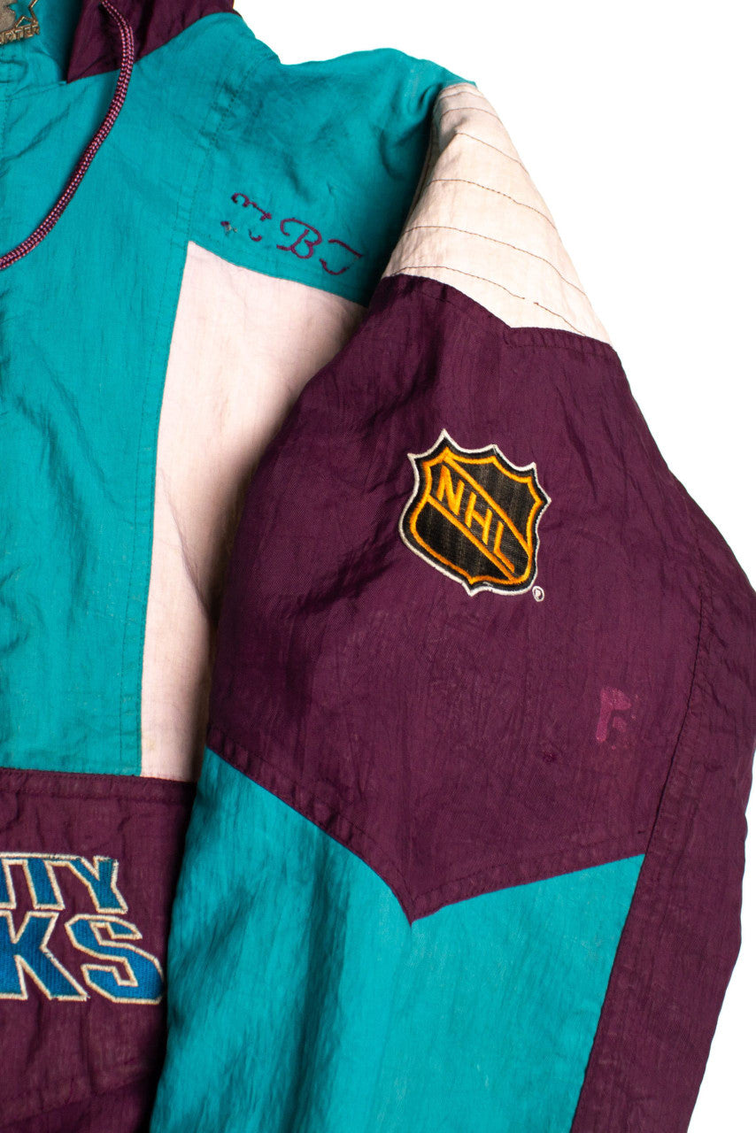 Vintage Mighty Ducks Pullover Starter Jacket (1990s)