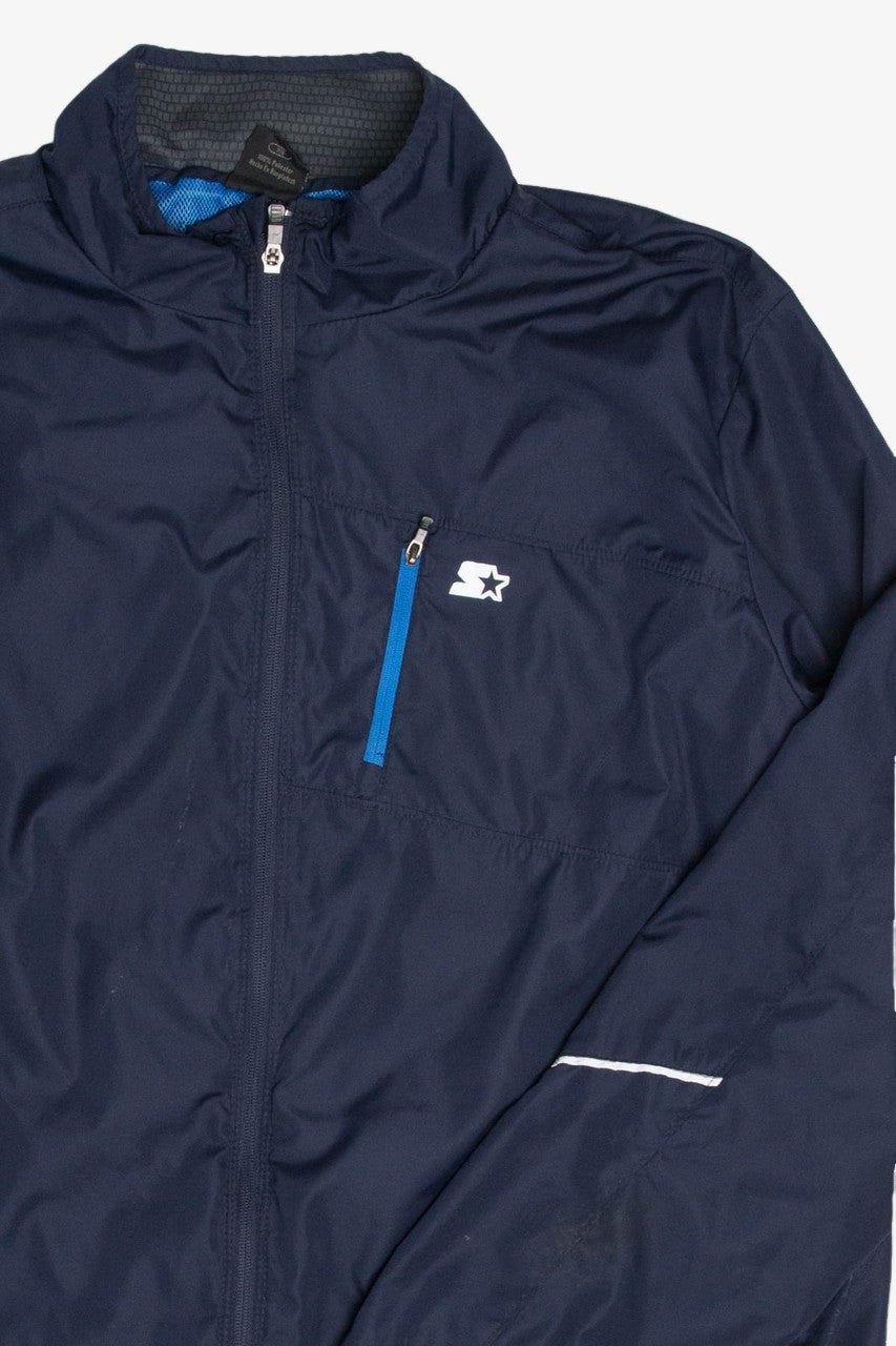 Navy Geometric Sides Starter Windbreaker 19704