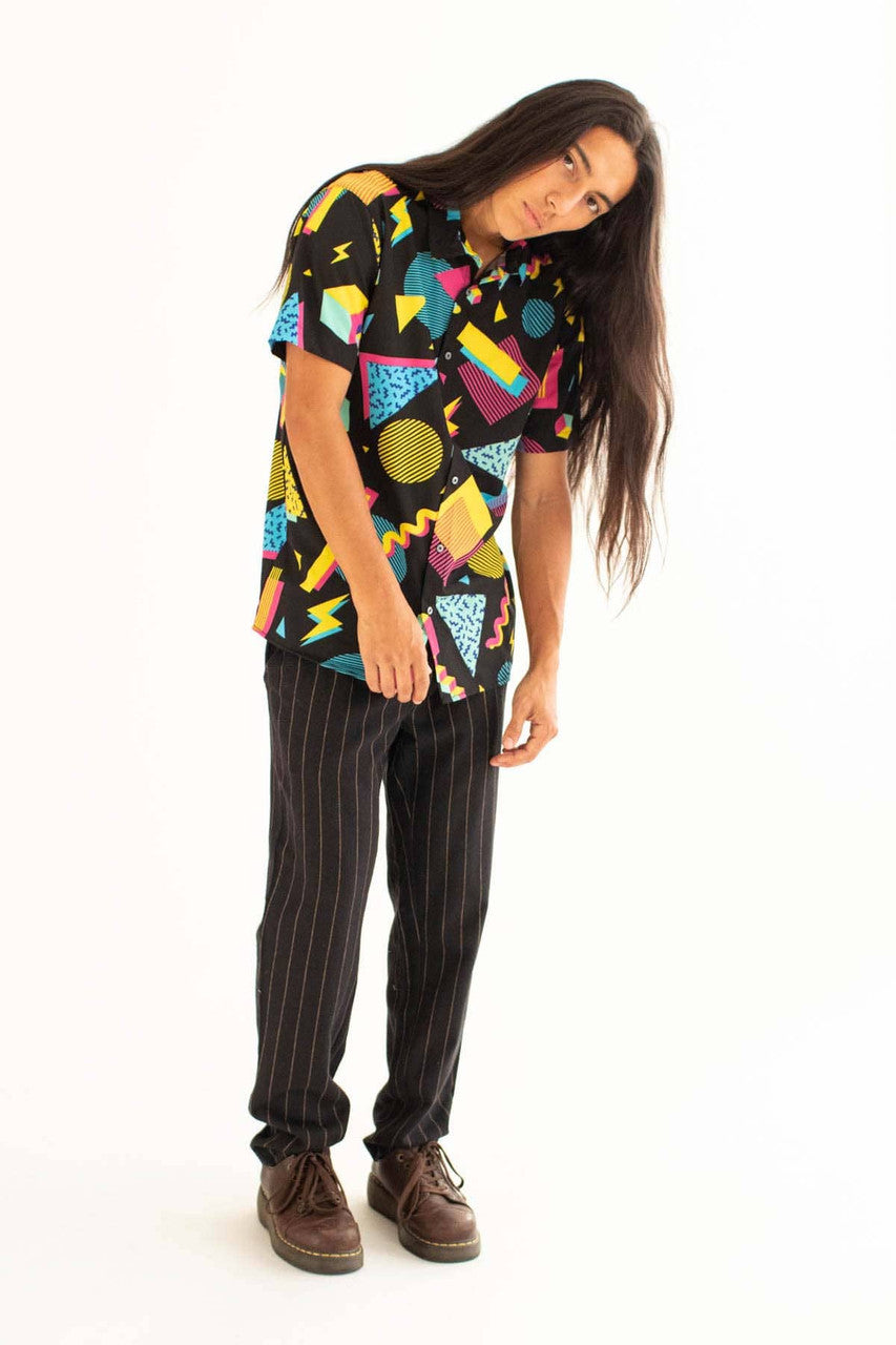 Midnight Shapes Button Up Shirt