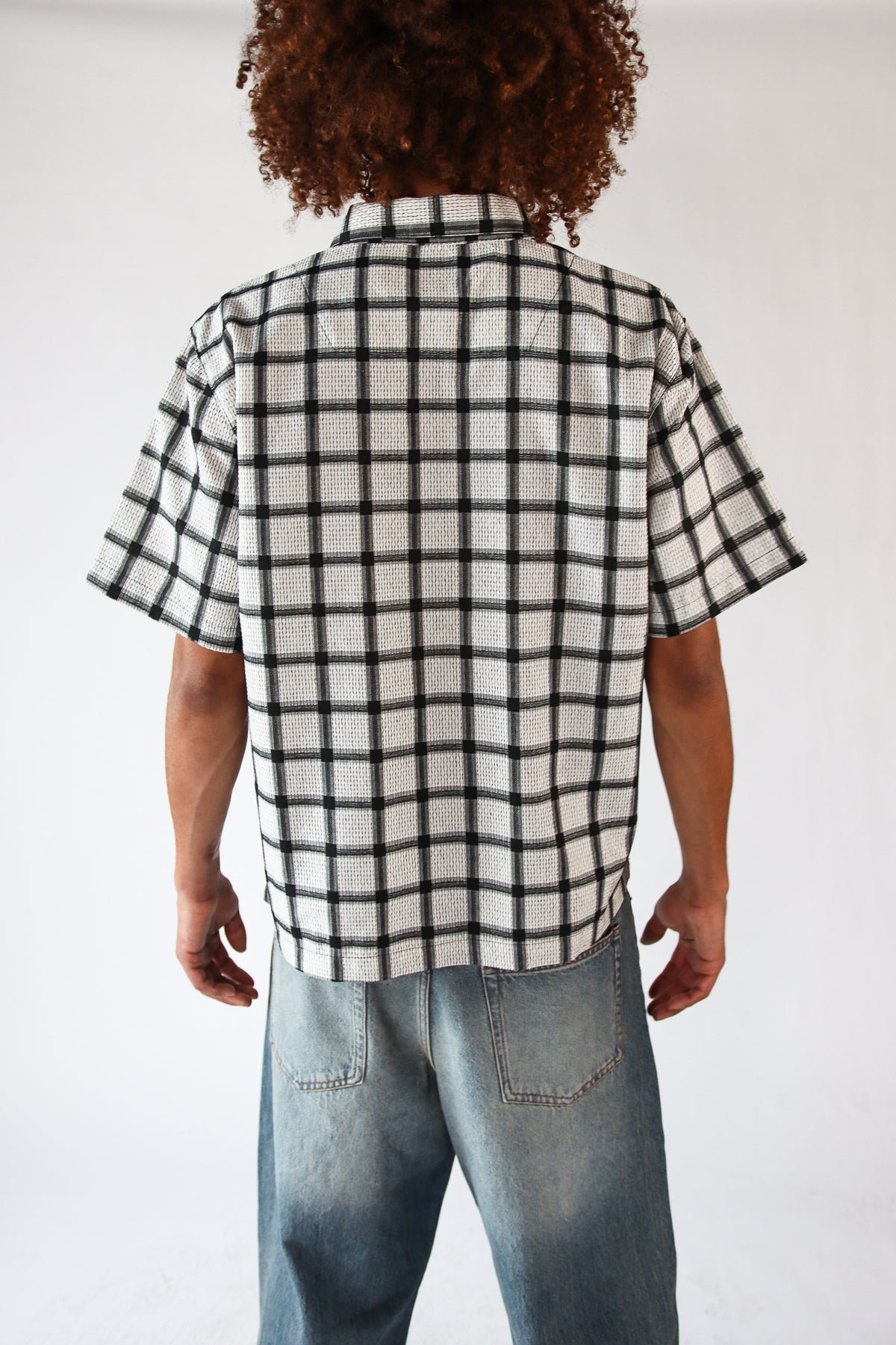 Checker Plaid Button Up Shirt