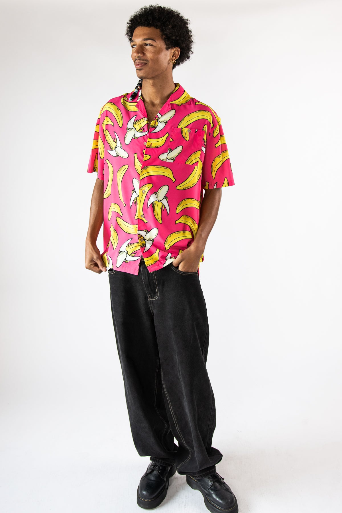Bananas Hawaiian Button Up Shirt