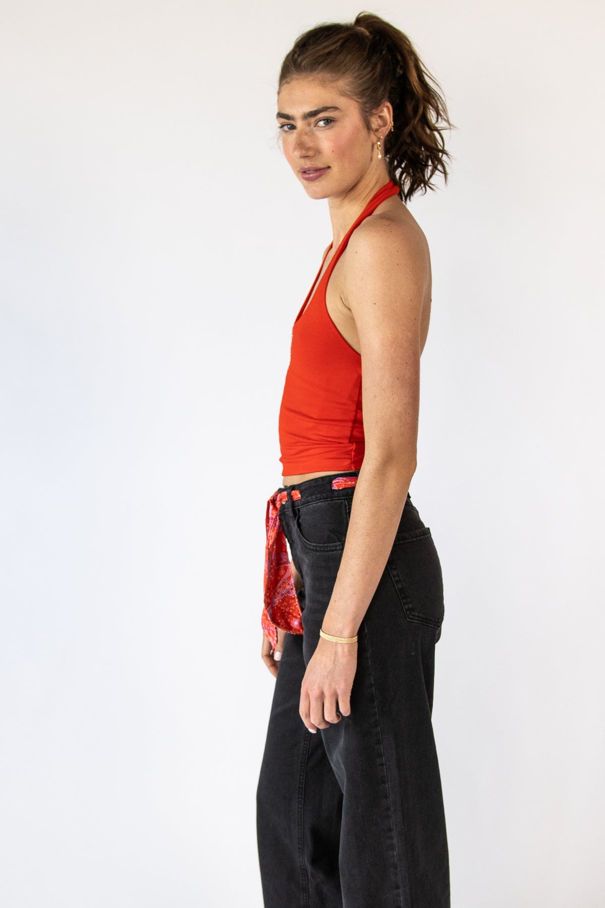 Beaded Halter Top