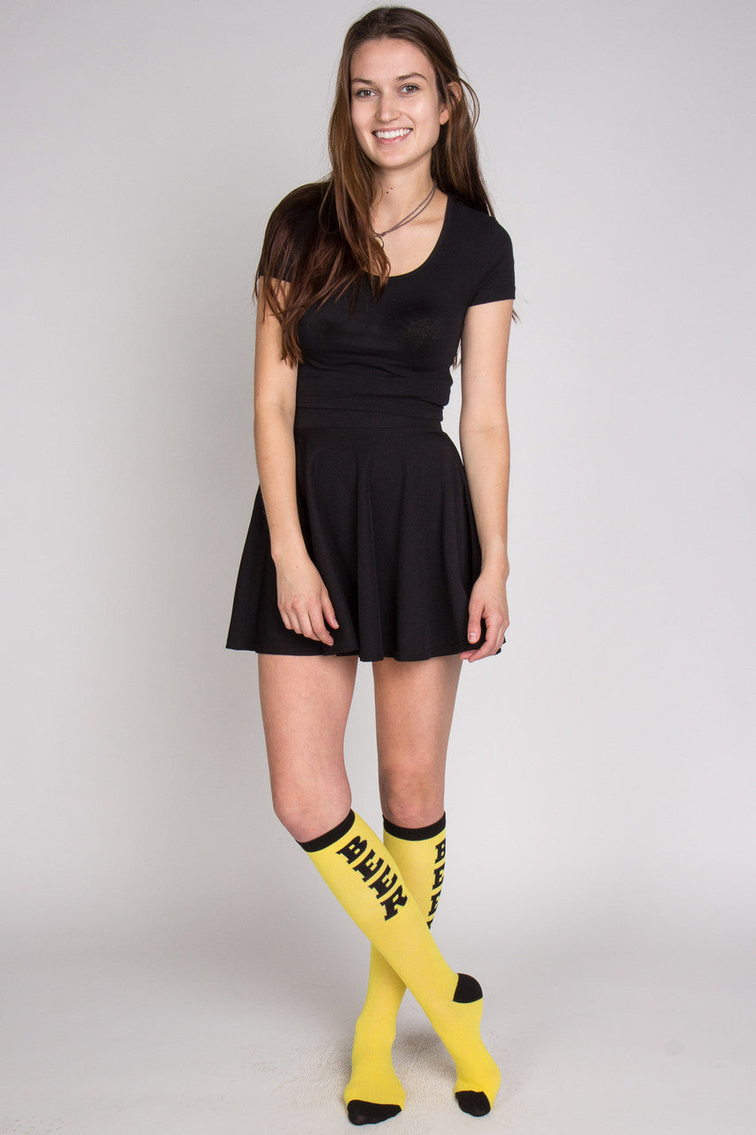 Beer Knee High Socks