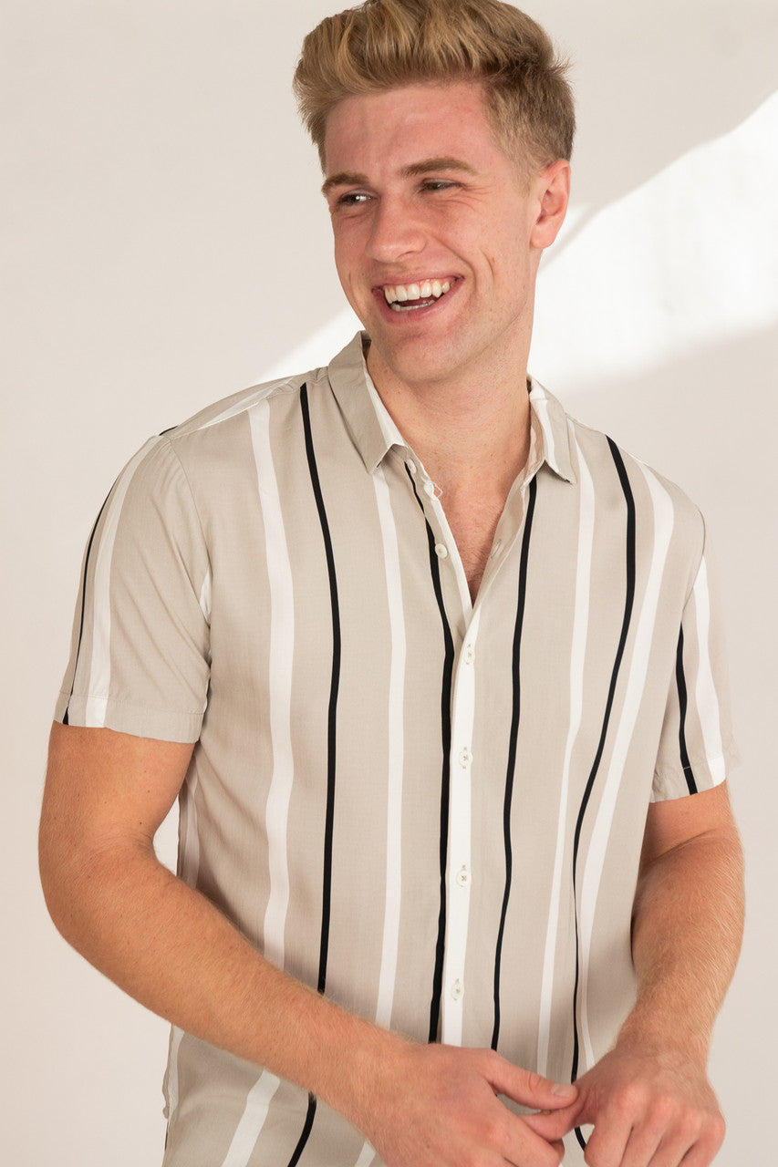 Natural Granite Button Up Shirt