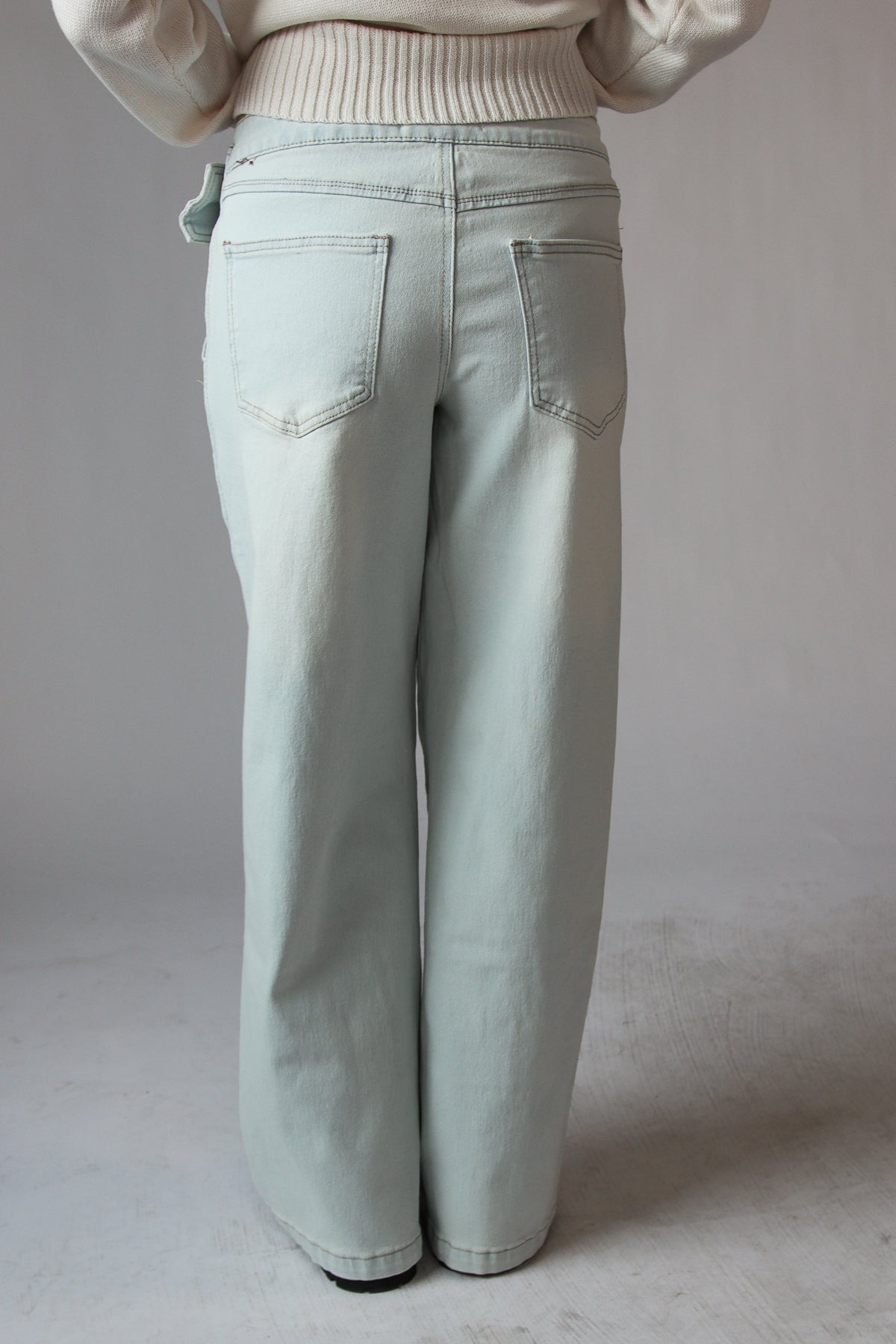 Belted Wide Leg Jeans