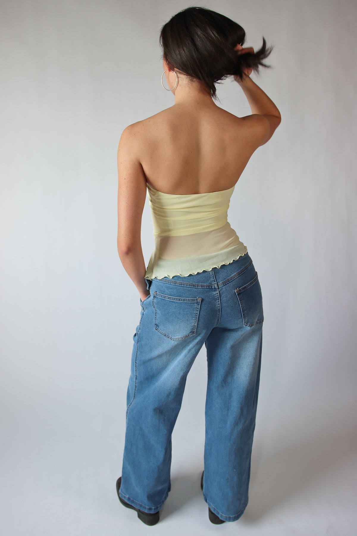 Belted Wide Leg Jeans