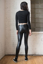 Black Metallic Leggings