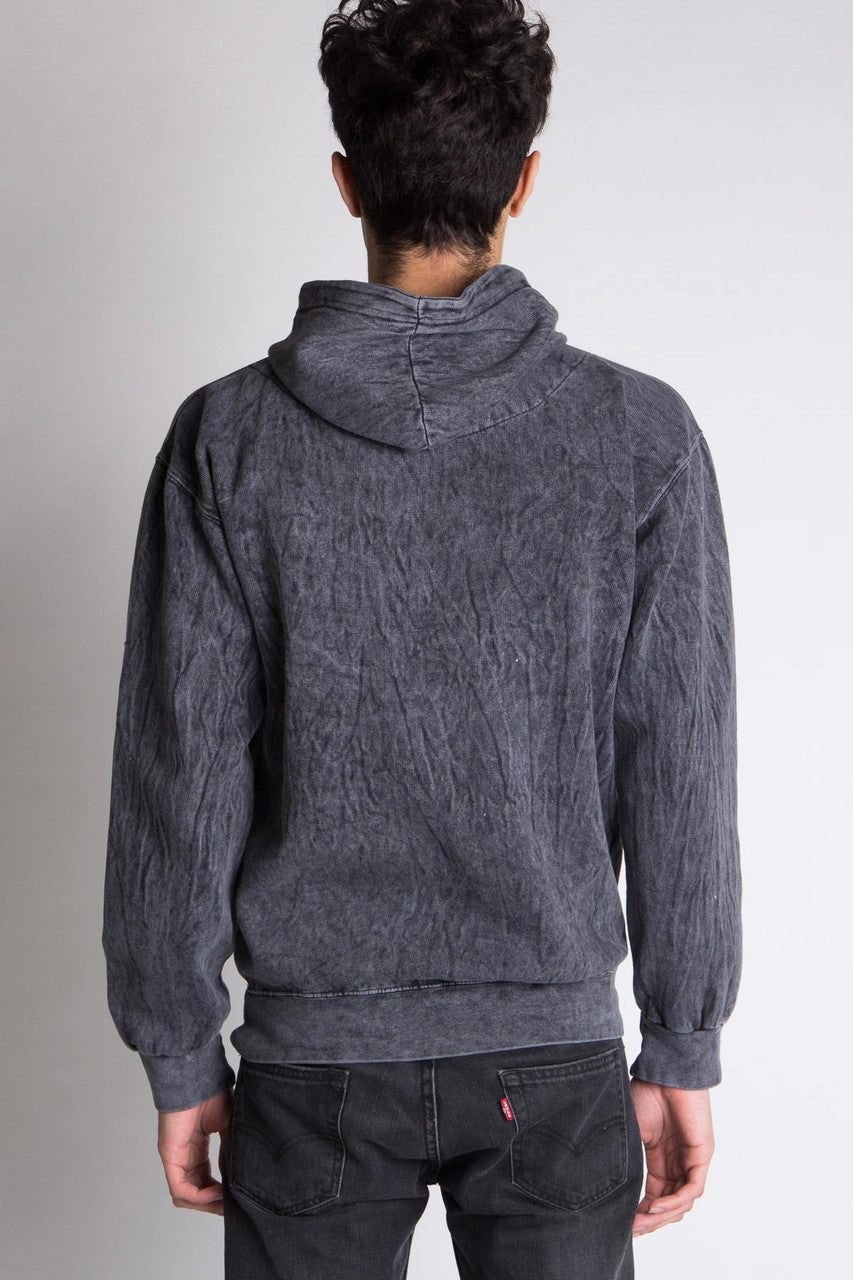 Black Mineral Wash Hoodie