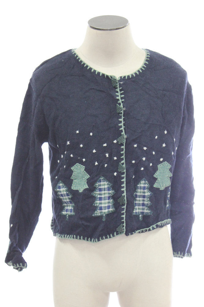 Black Ugly Christmas Cardigan 9121
