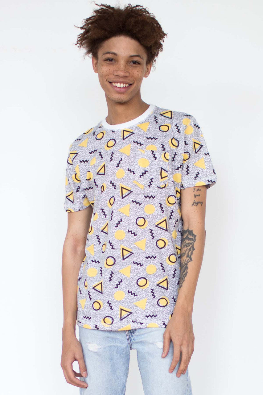 Black & Yellow 80s Pocket Tee