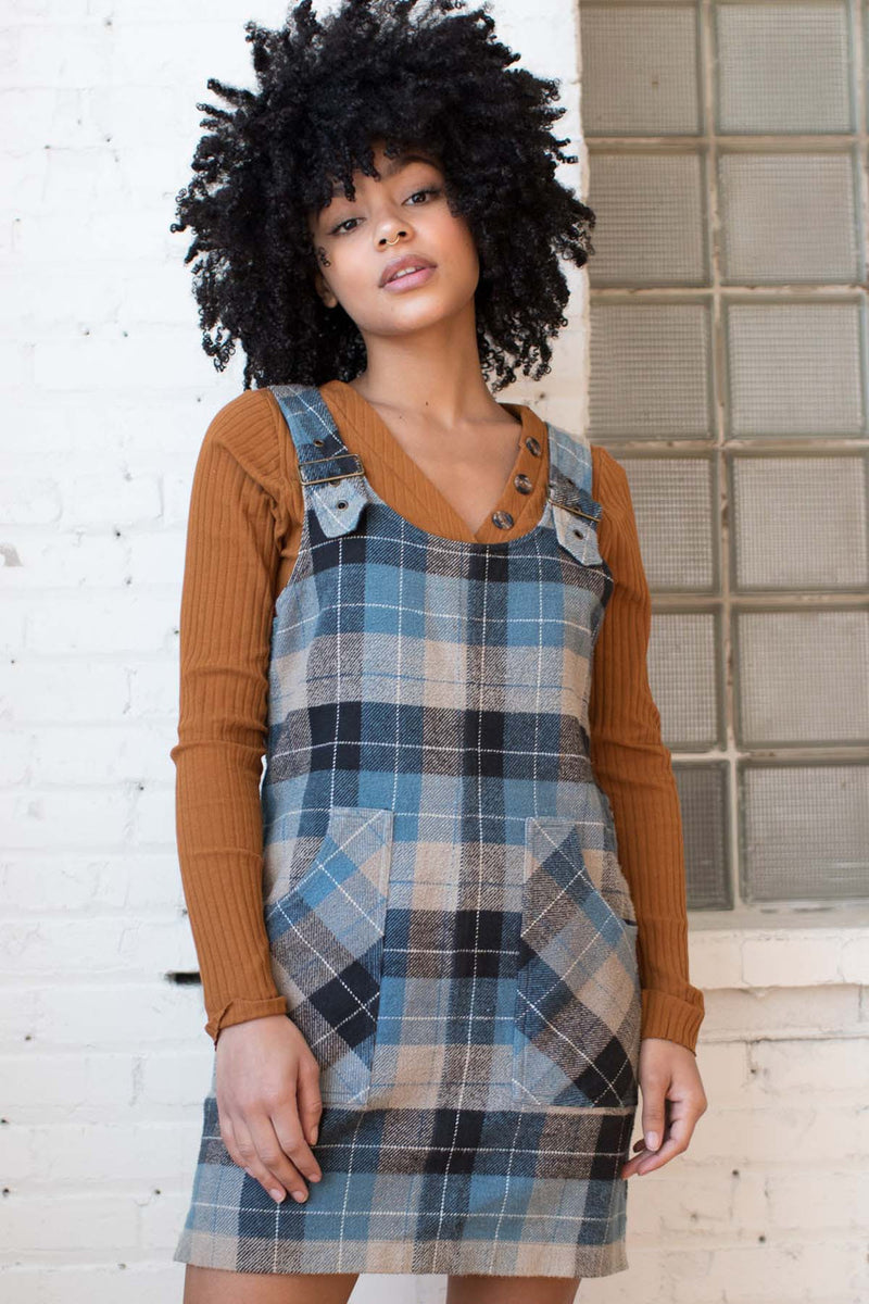 Blue Plaid Greta Dress main image 0