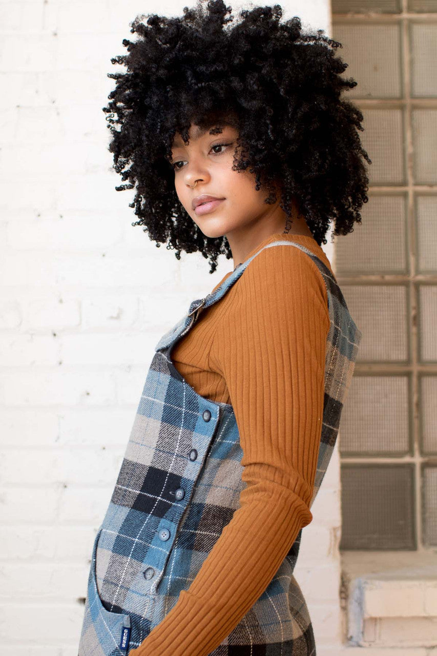 Blue Plaid Dress