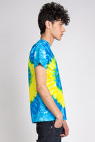 Yellow & Blue Swirl Tie Dye Shirt