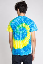 Yellow & Blue Swirl Tie Dye Shirt