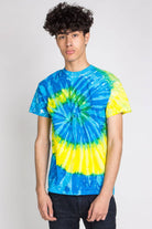 Yellow & Blue Swirl Tie Dye Shirt