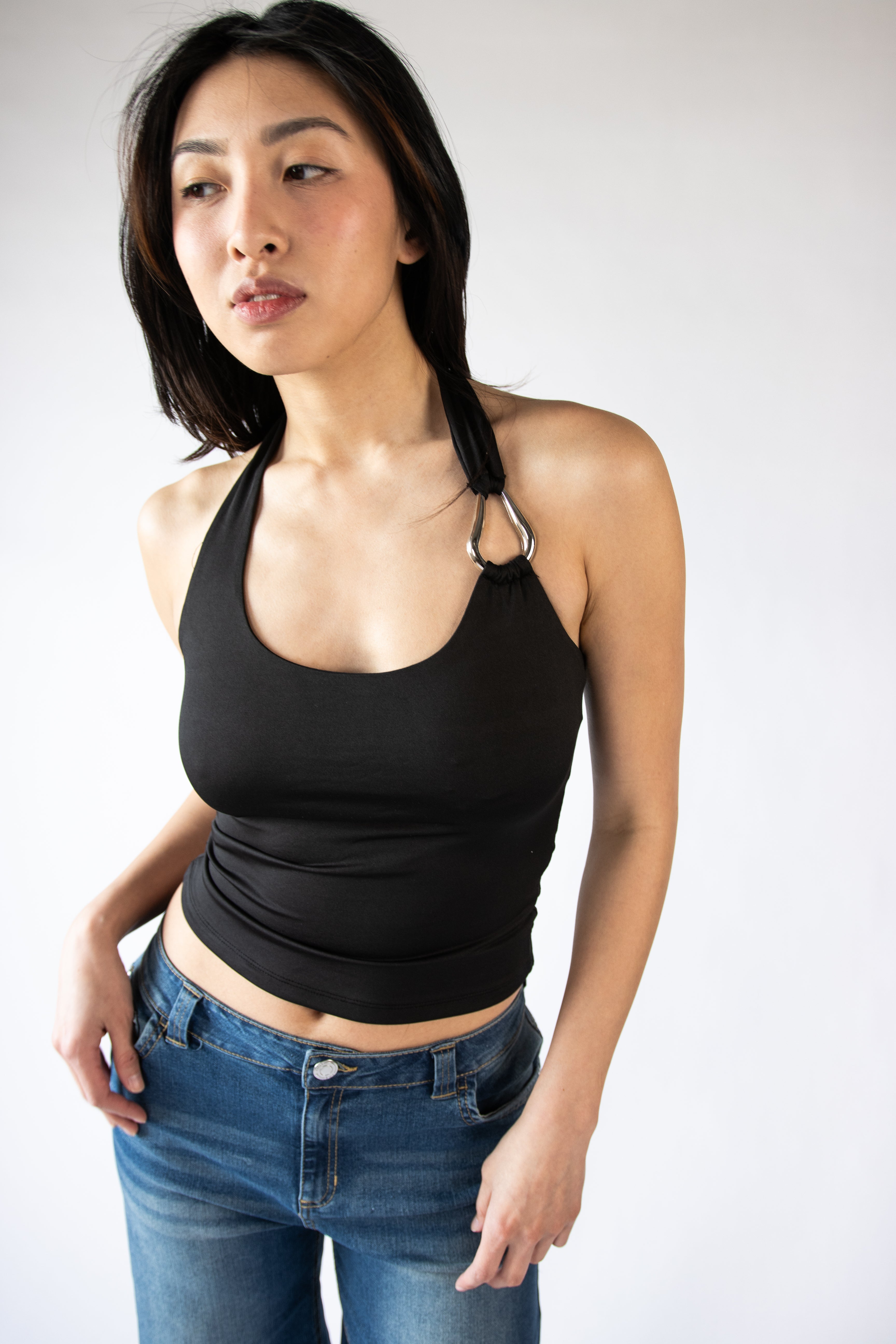 Buckle Halter Top