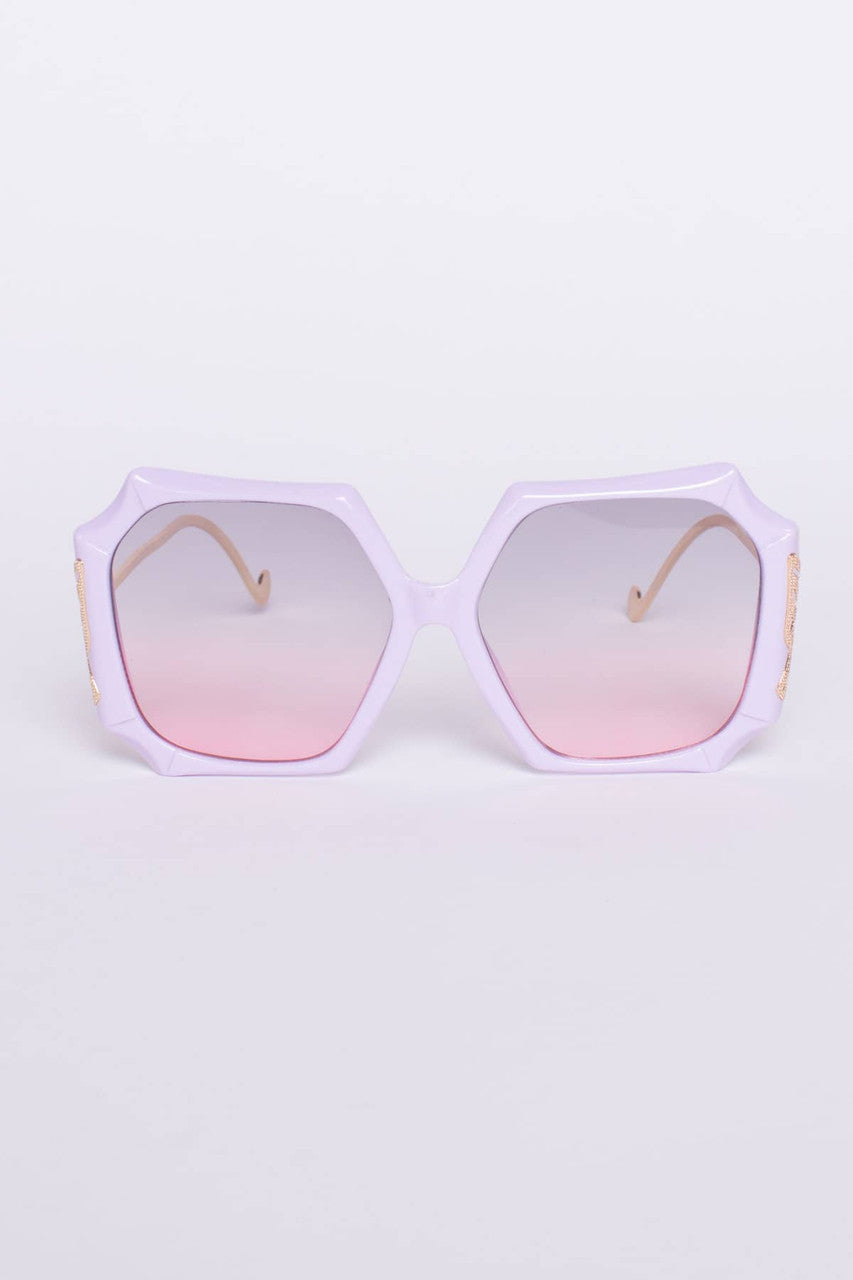 Butterfly Emblem Sunglasses