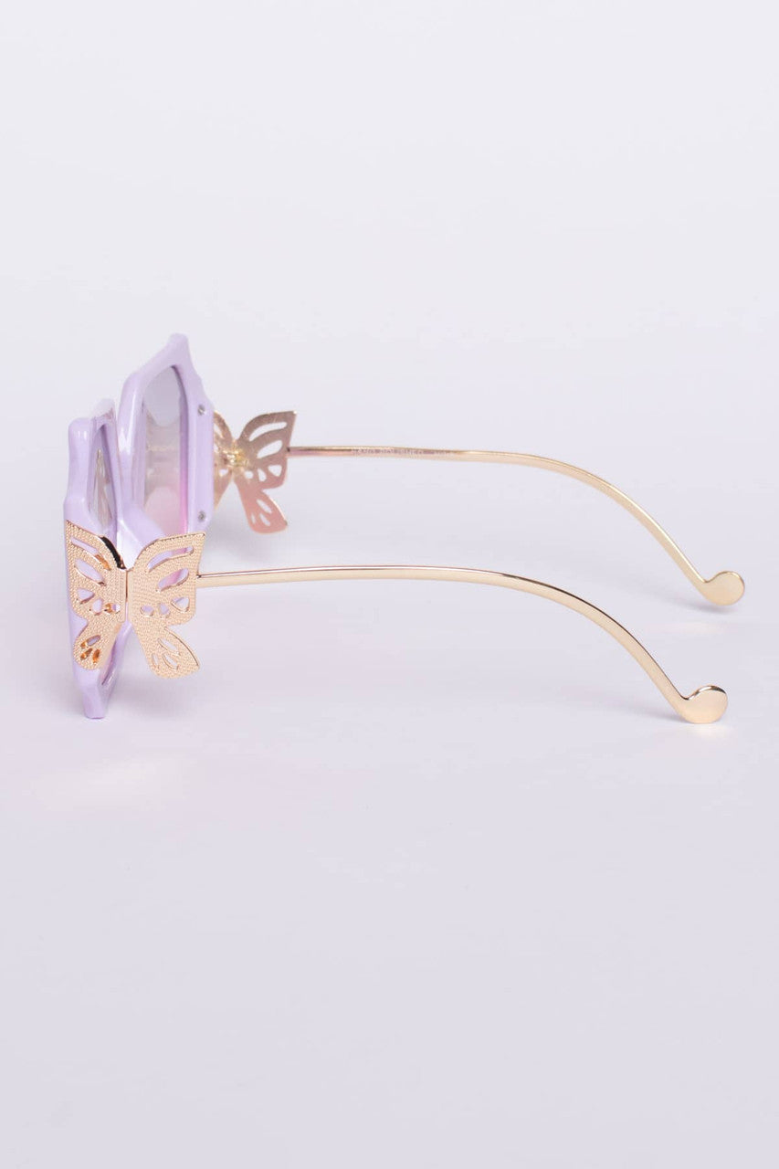 Butterfly Emblem Sunglasses
