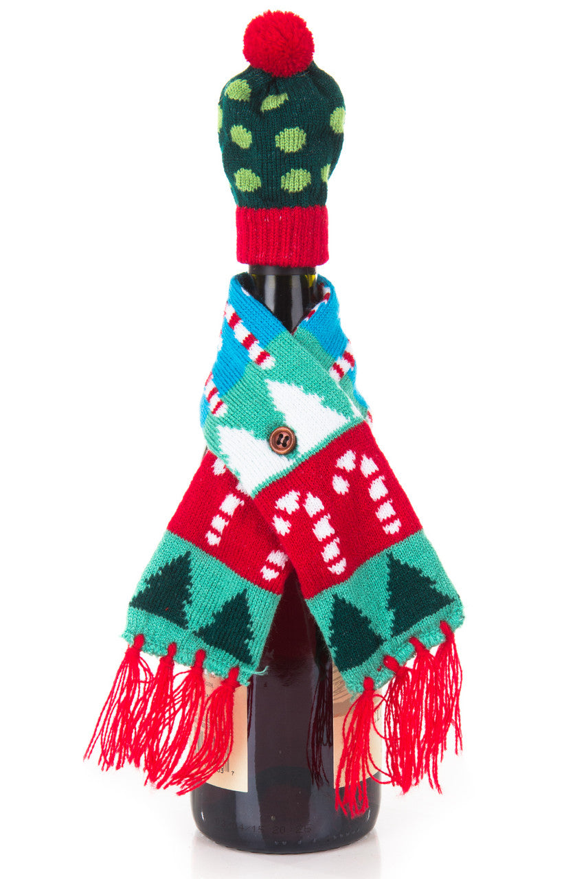 Wine Bottle Hat & Scarf