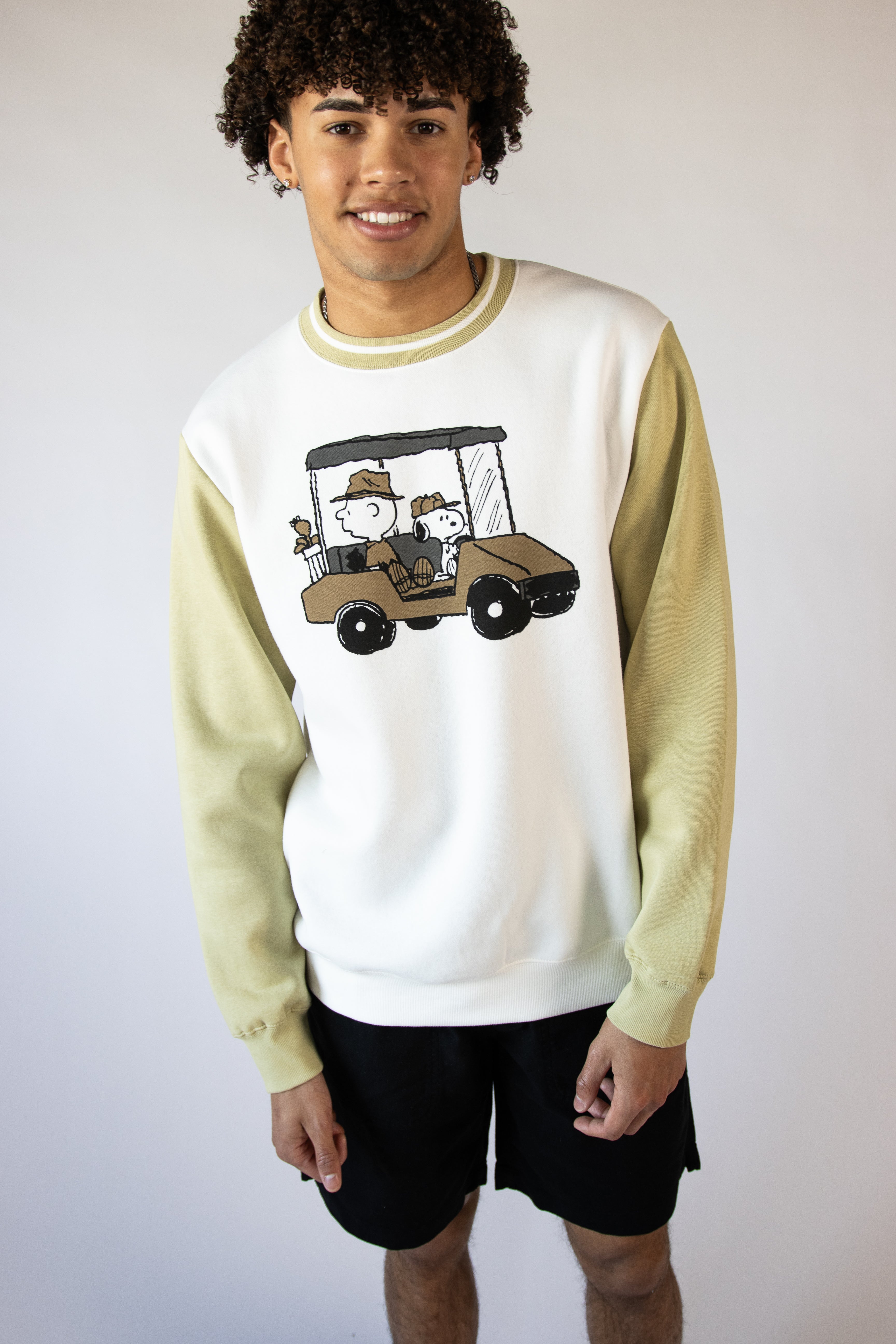 Charlie Brown & Snoopy Golf Cart Sweatshirt