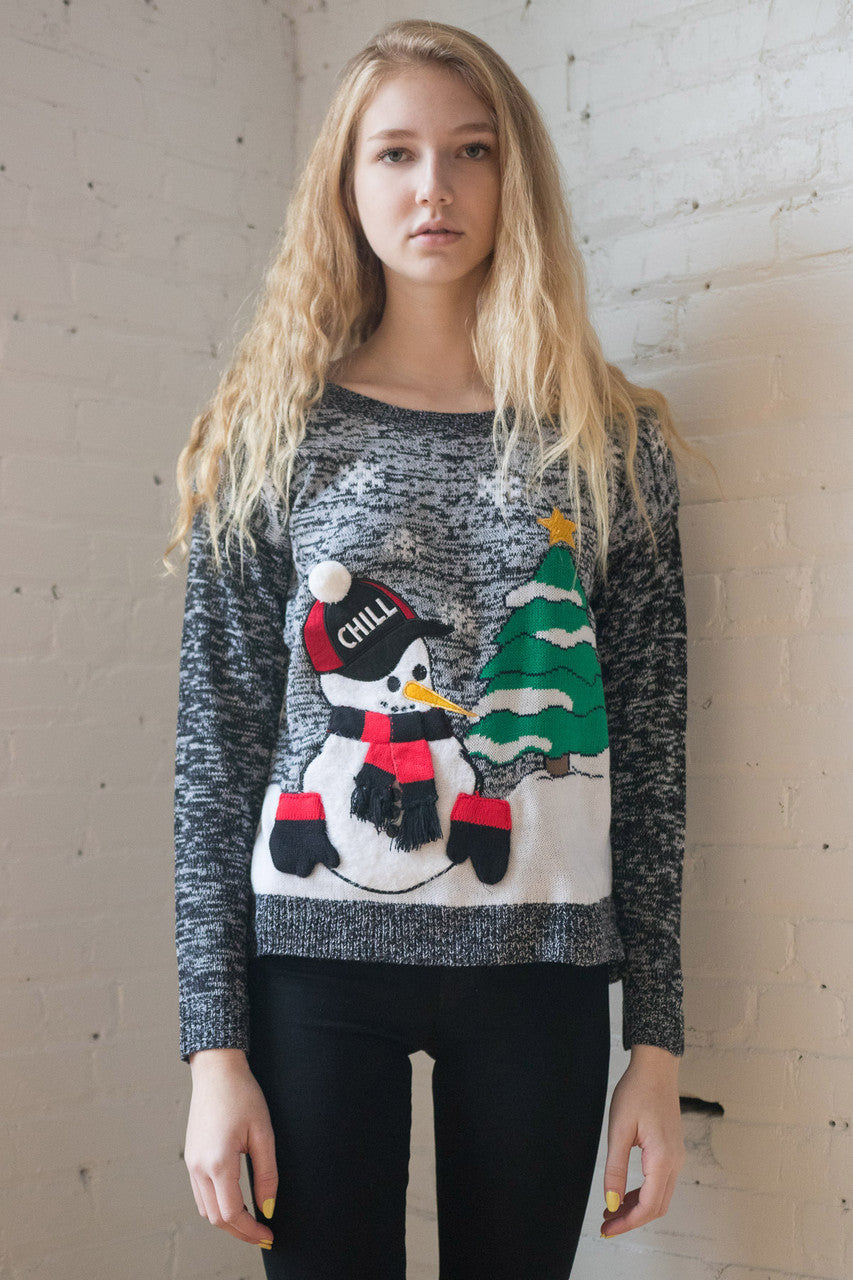 Chill Snowman Sweater