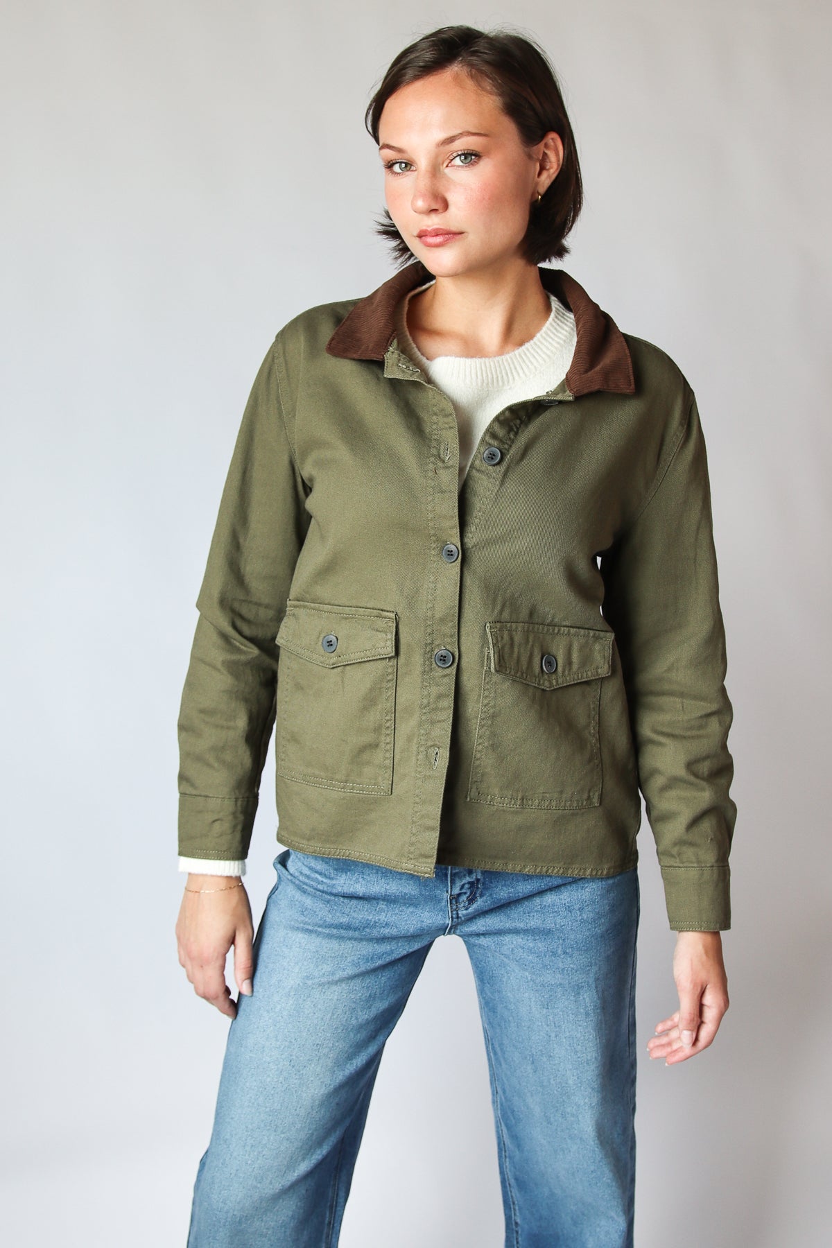 Canvas Chore Coat Olive