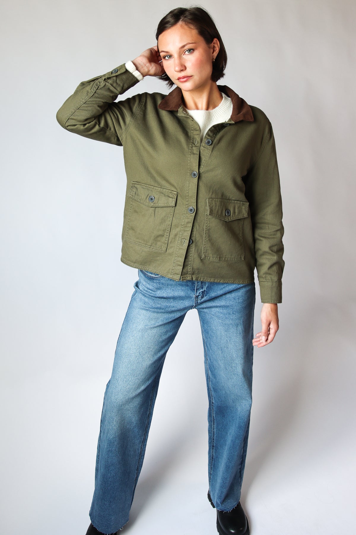 Canvas Chore Coat Olive