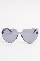Clear Colored Hearts Sunglasses