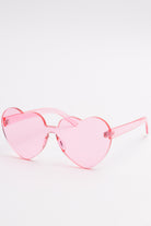 Clear Colored Hearts Sunglasses