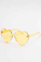 Clear Colored Hearts Sunglasses