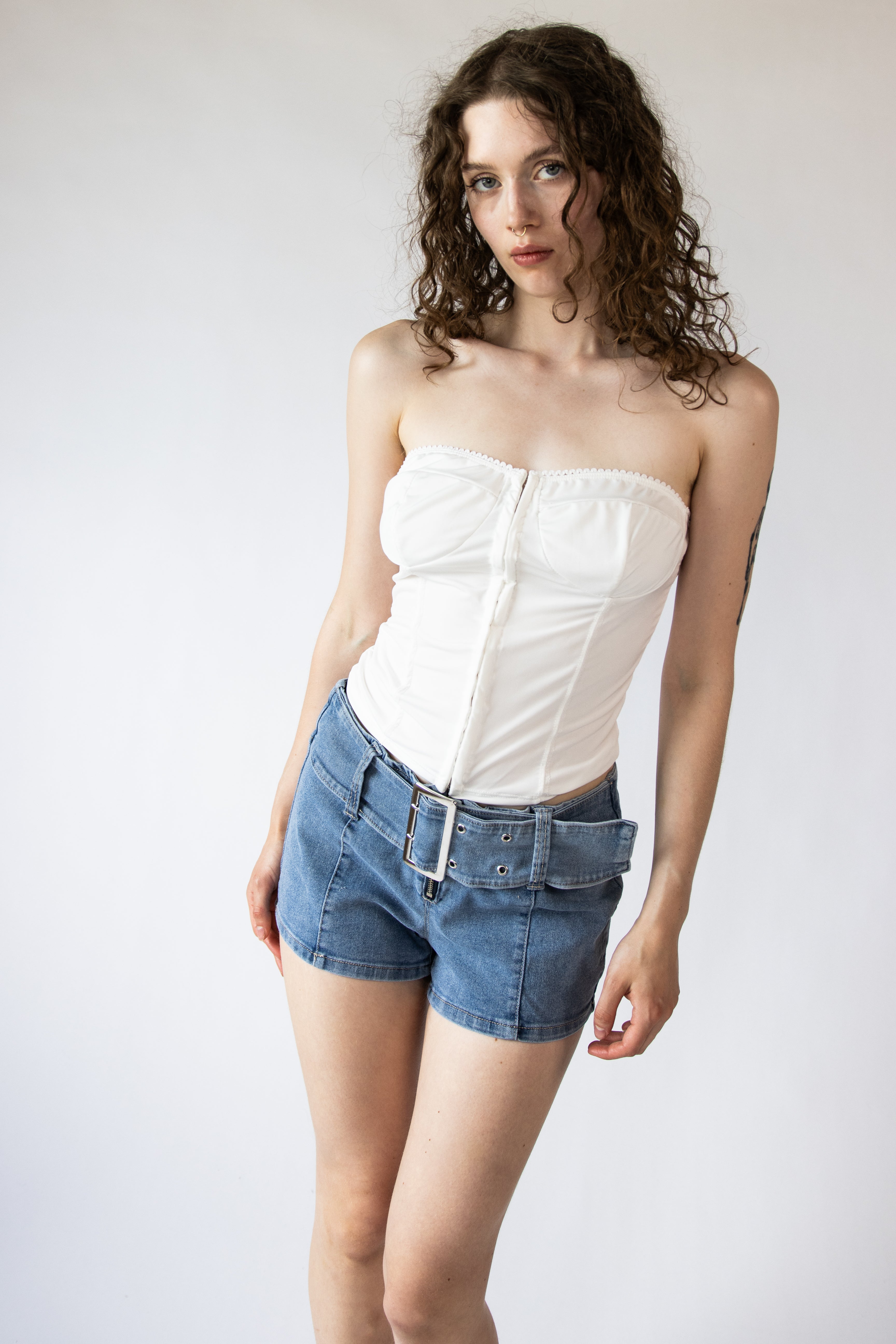 Hook & Eye Strapless Bustier