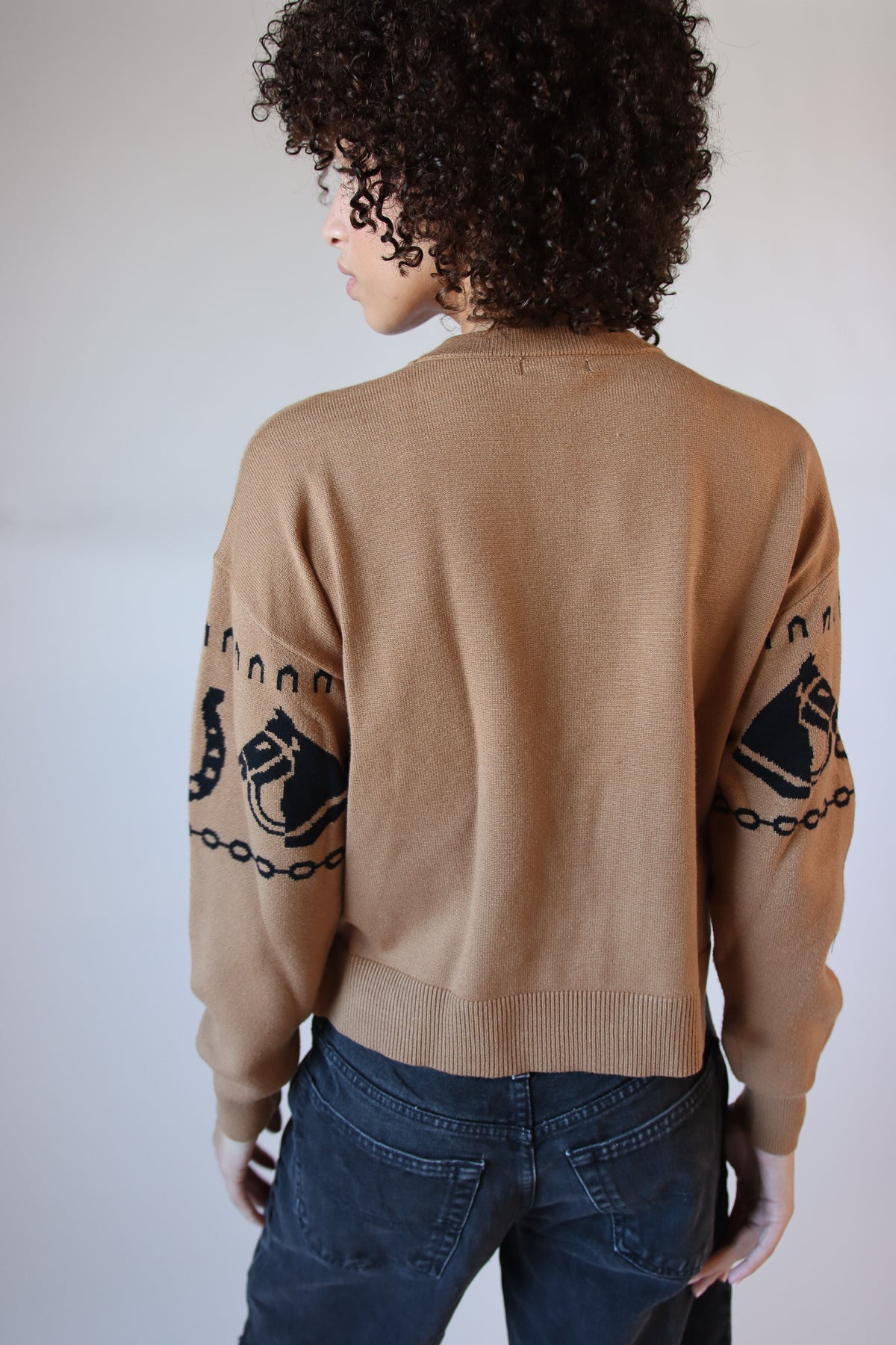 Cowboy Western Motif Sweater