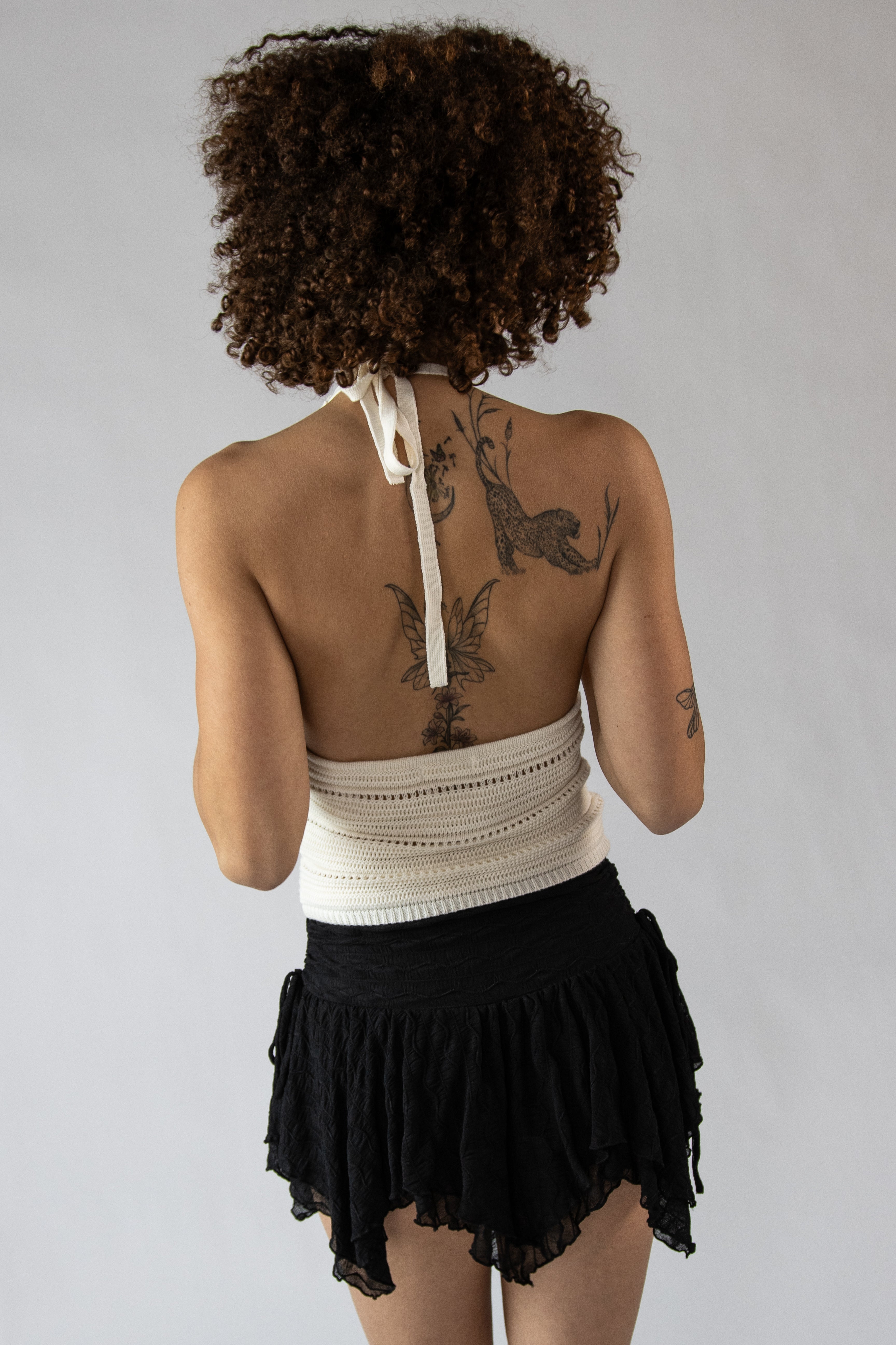 Crochet Flower Halter Top