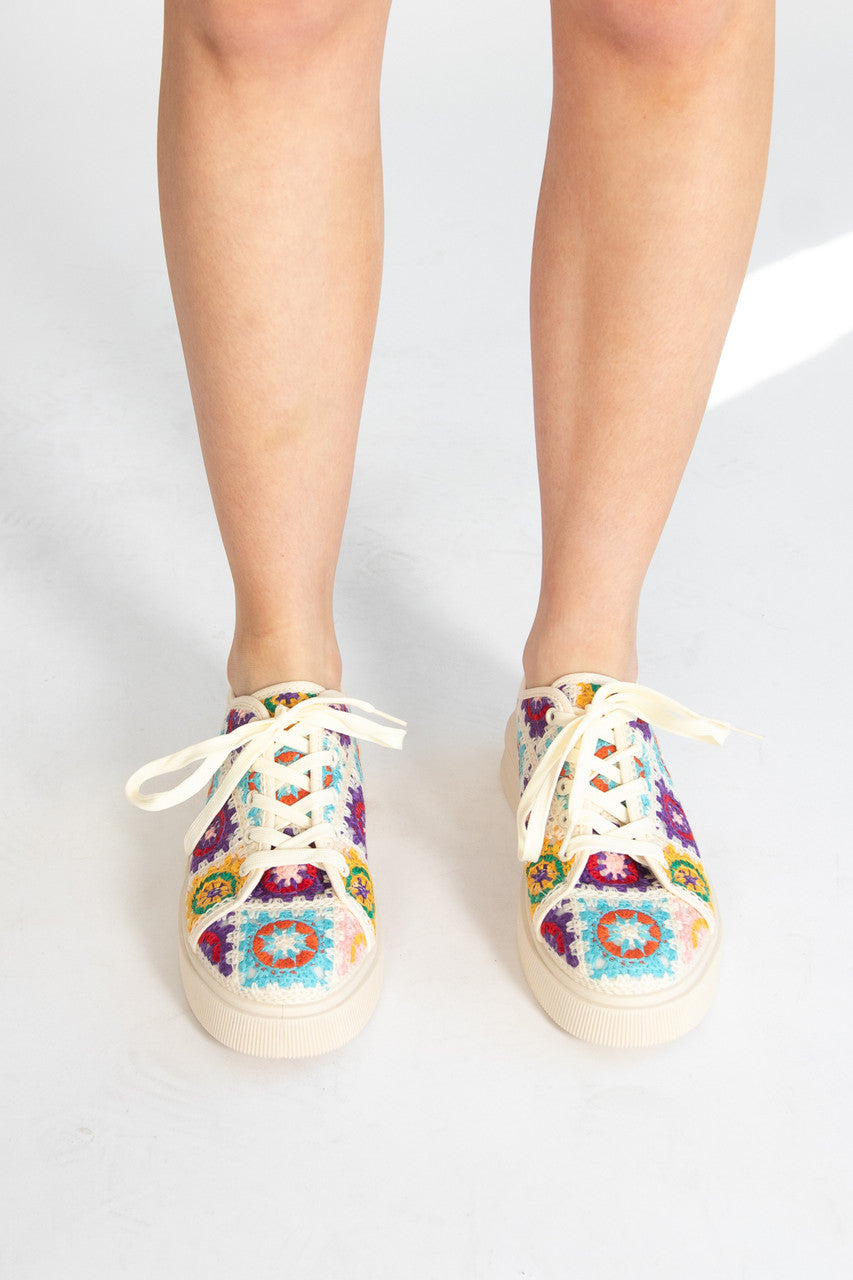Crochet Platform Sneaker