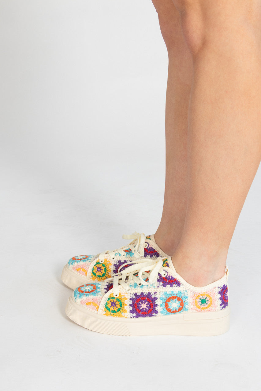 Crochet Platform Sneaker
