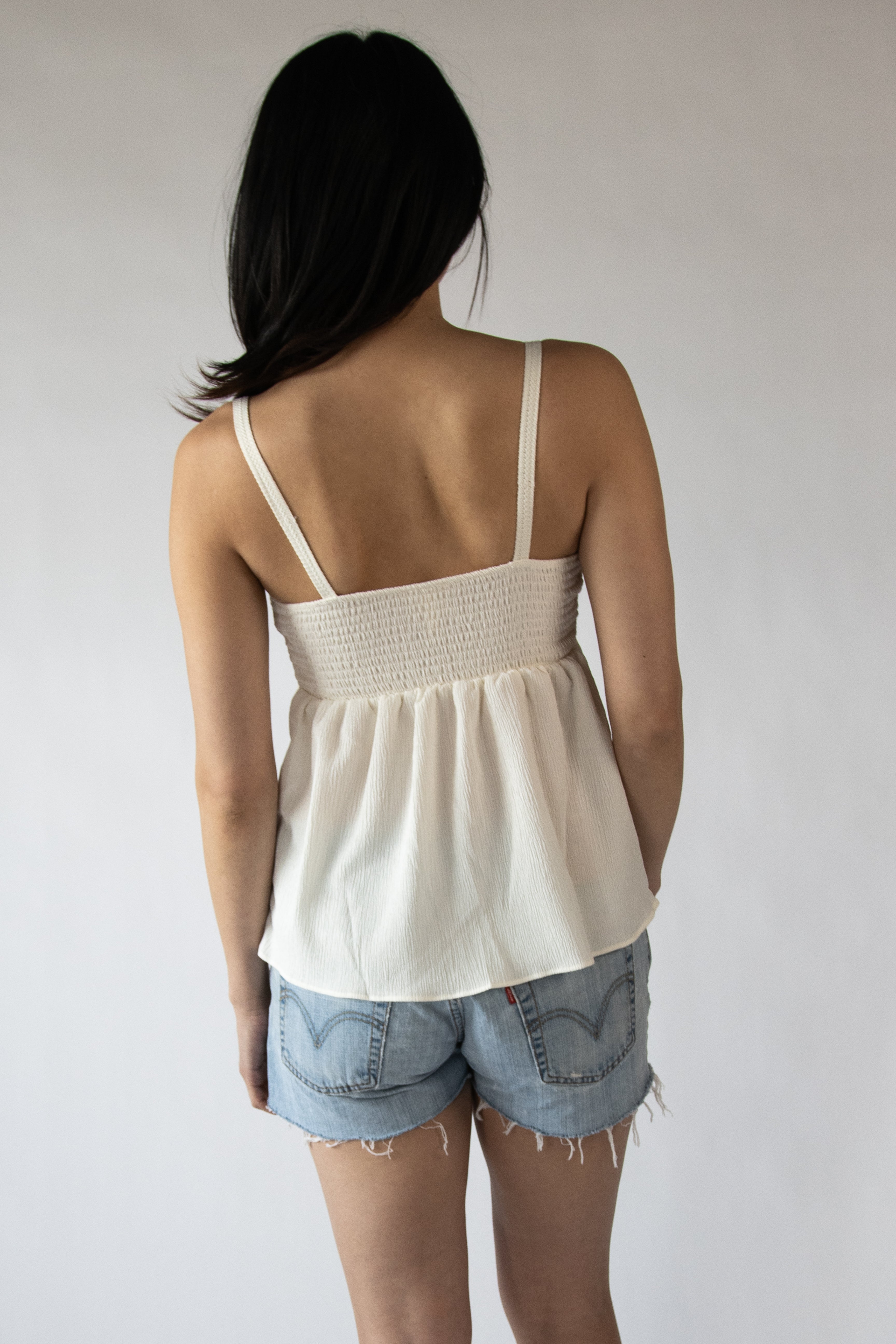 Knit Top Babydoll Tank Top
