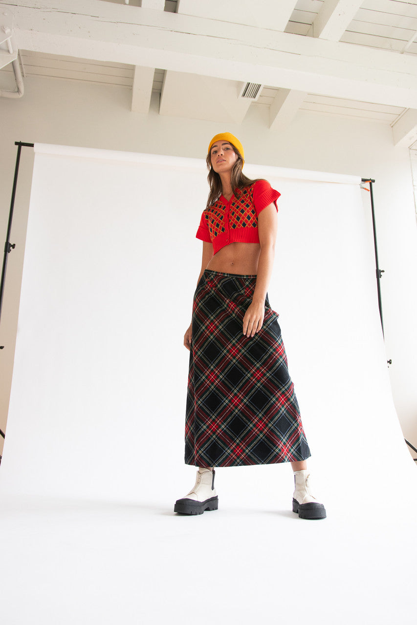 Plaid Pendleton Maxi Skirt (2000s)