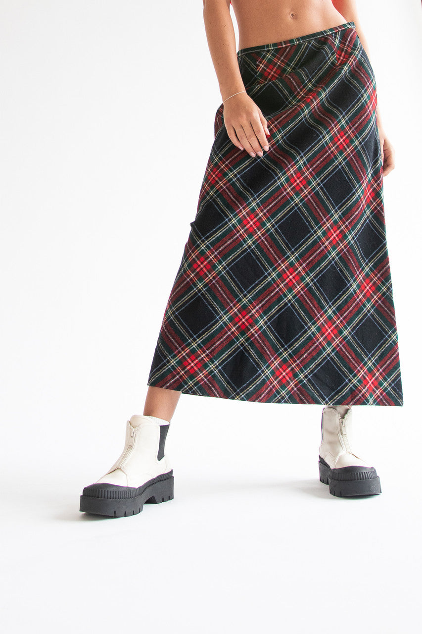 Plaid Pendleton Maxi Skirt (2000s)