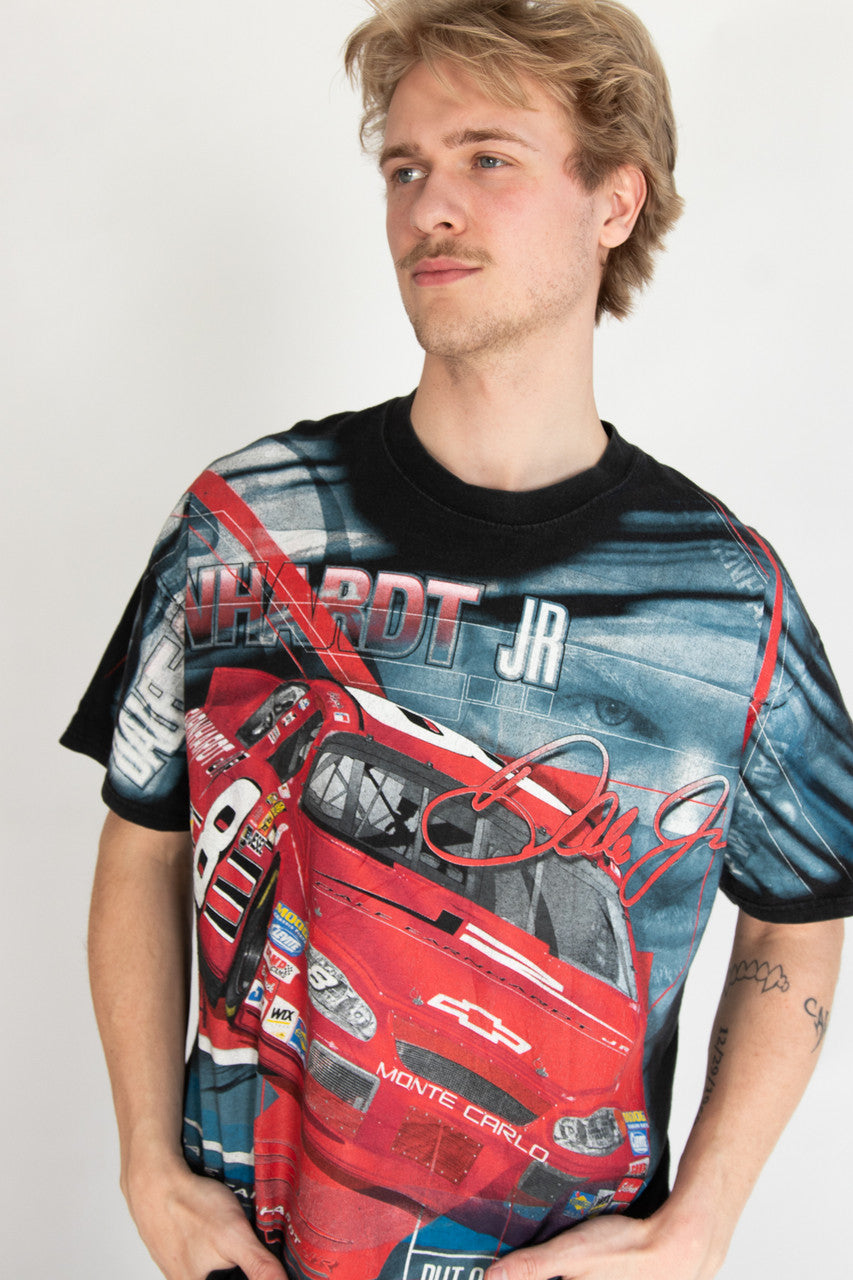 Vintage Dale Earnhardt Jr. All Over Print T-Shirt (2000s)