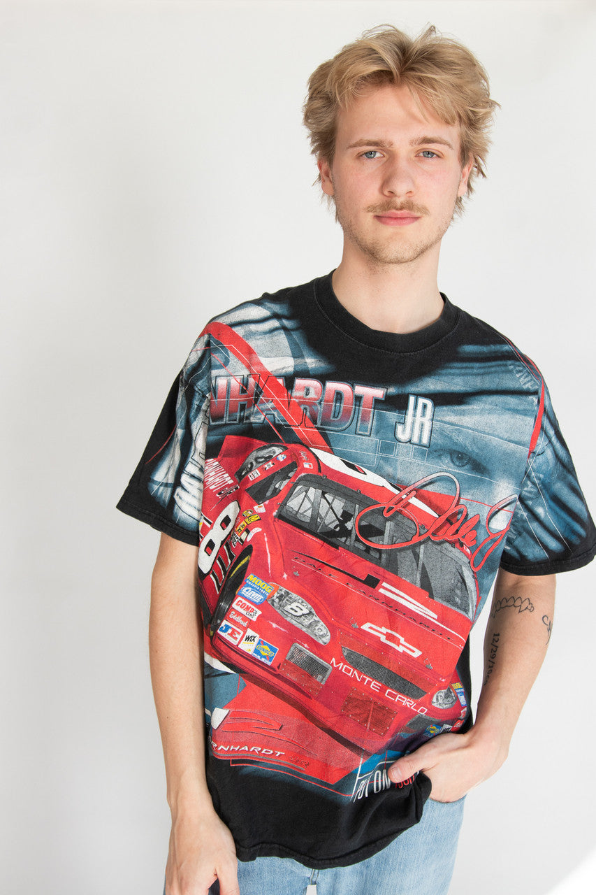 Vintage Dale Earnhardt Jr. All Over Print T-Shirt (2000s)