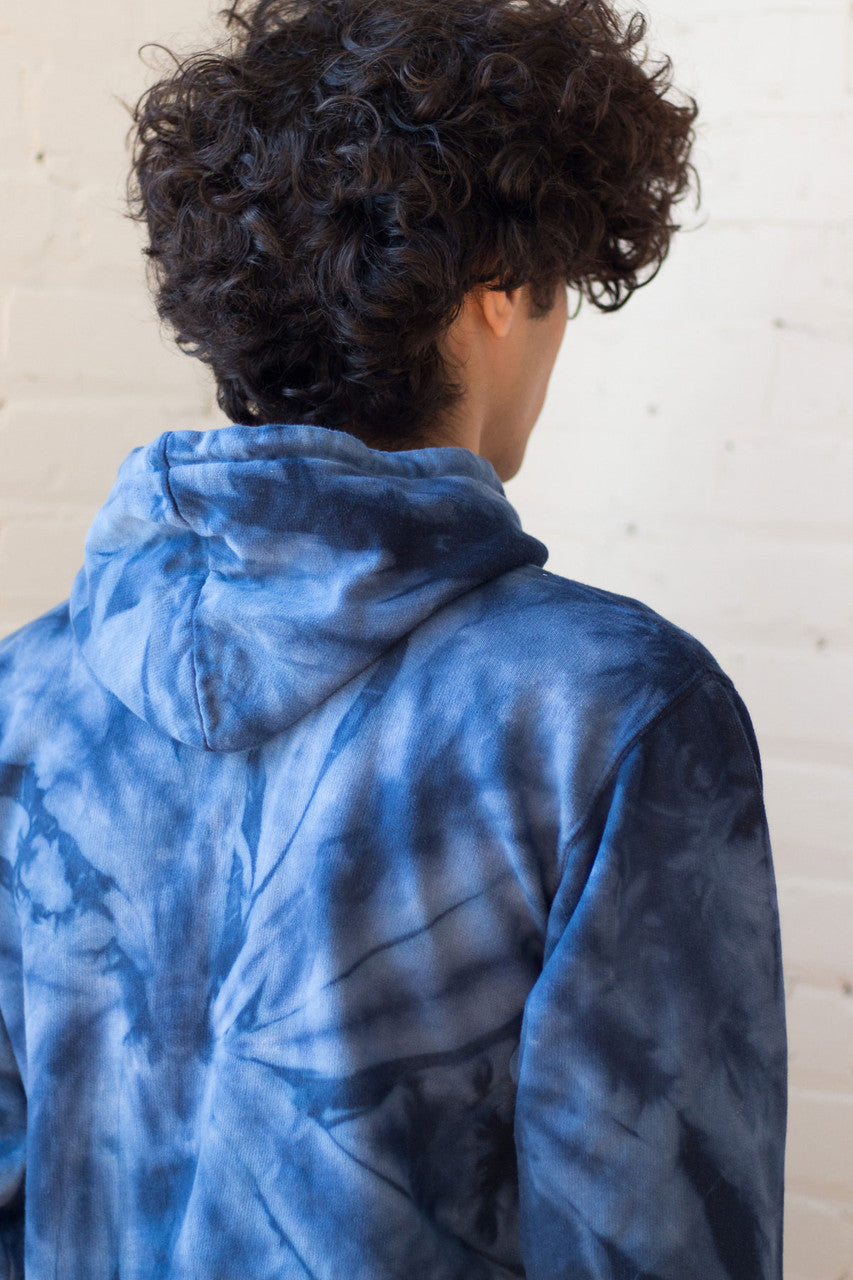 Navy Tie Dye Hoodie