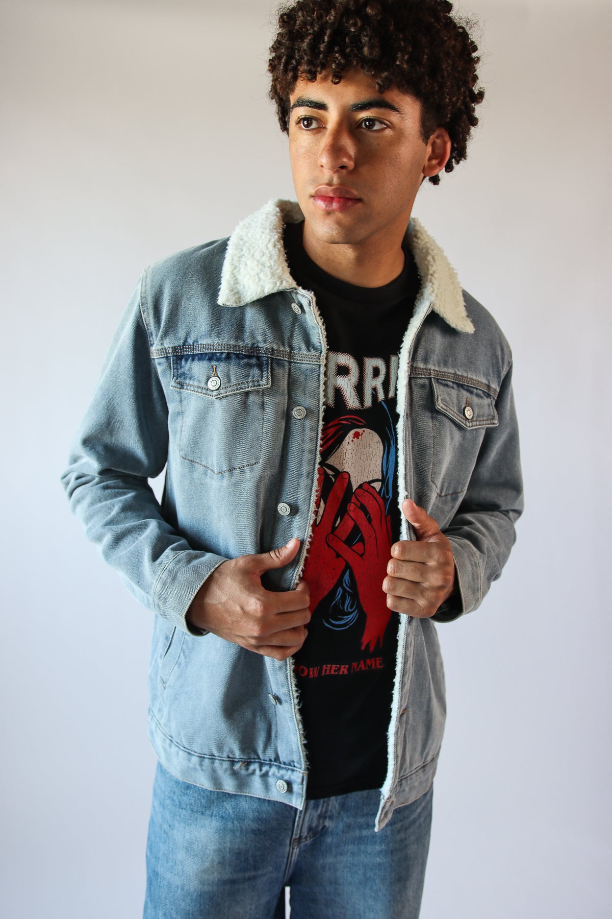 Sherpa Lined Denim Jacket