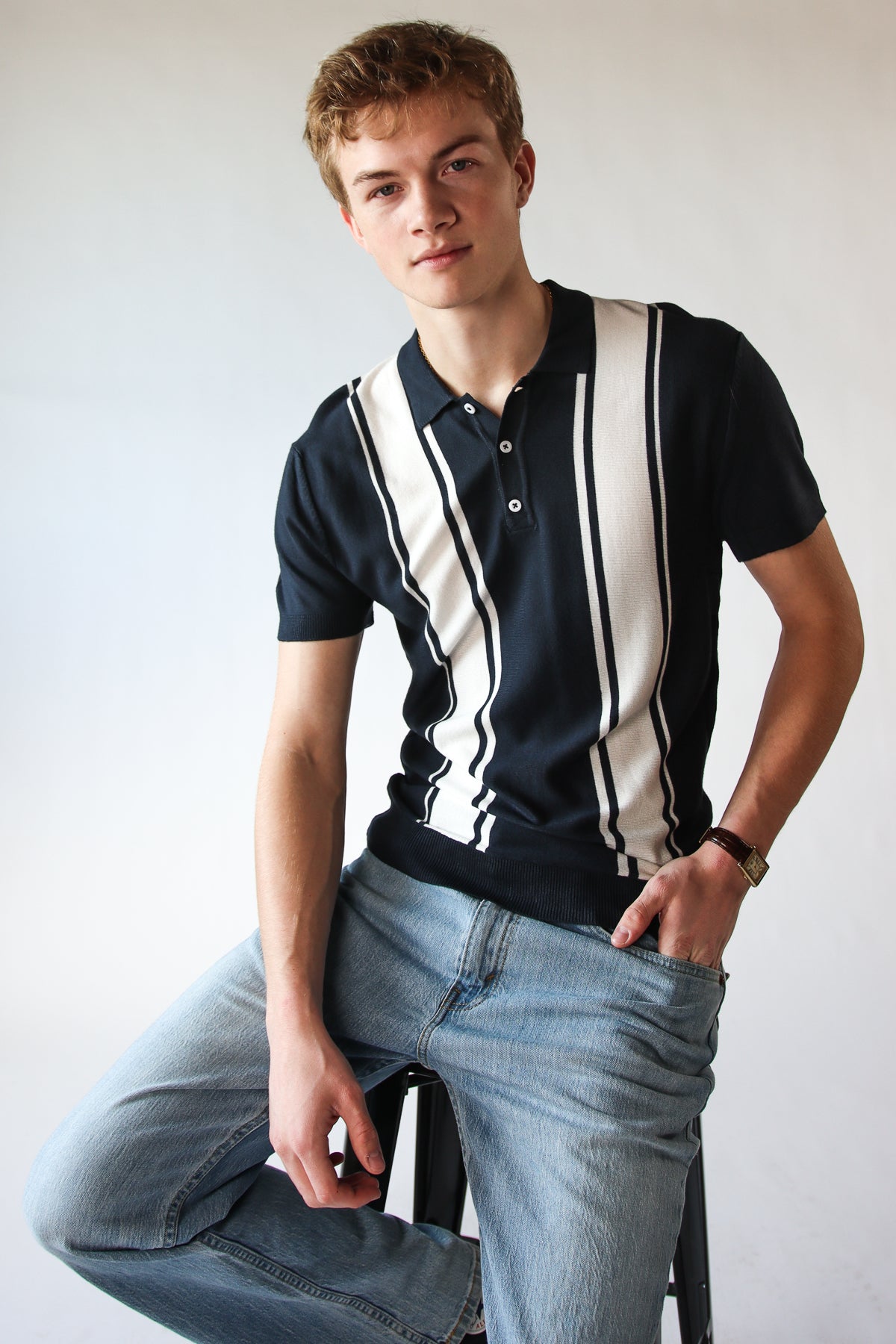 Double Stripe Polo