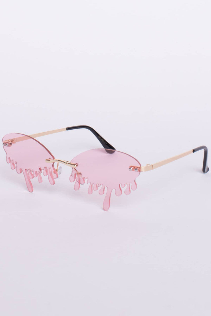 Dripping Oval Sunglasses
