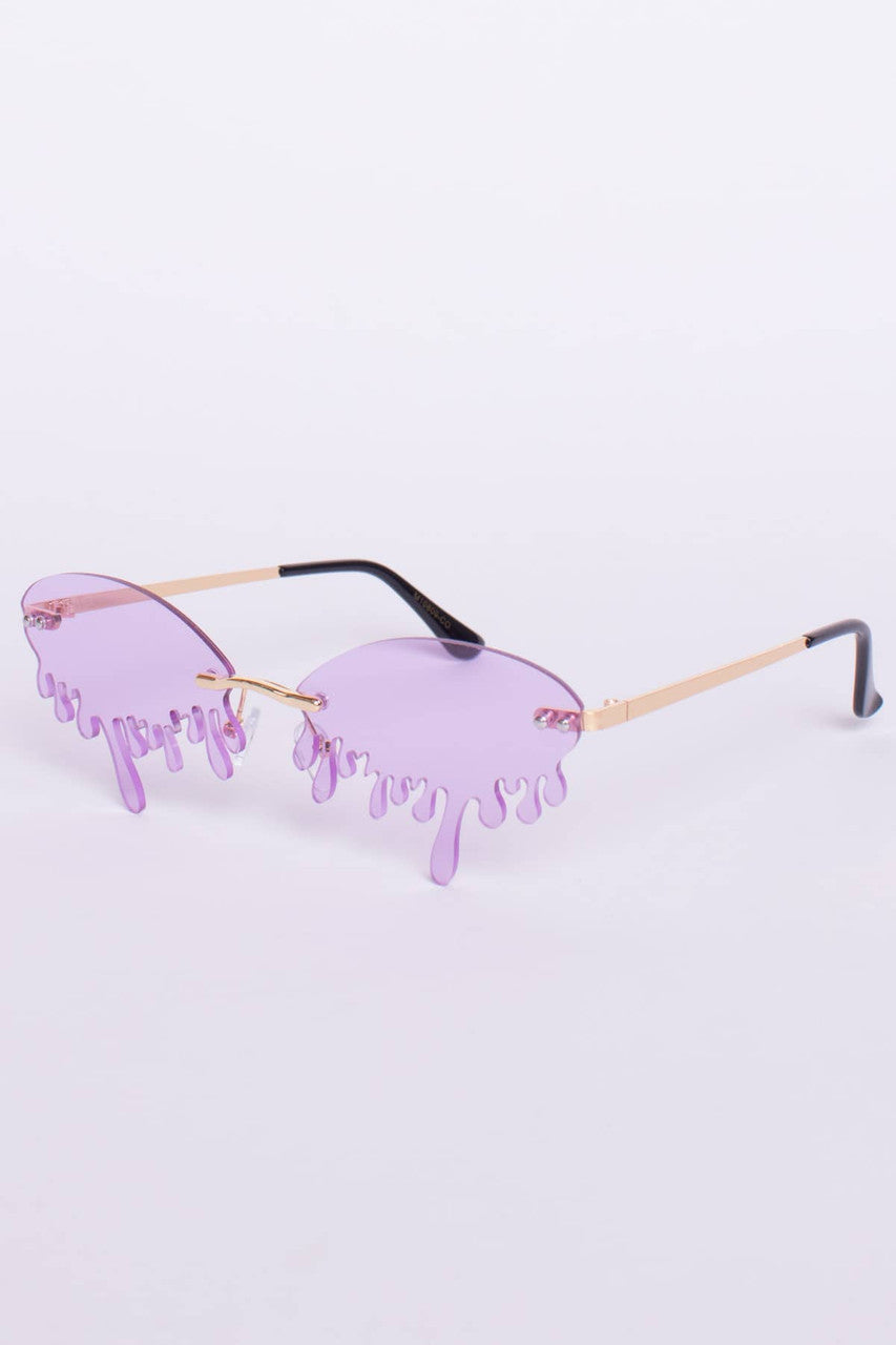 Dripping Oval Sunglasses