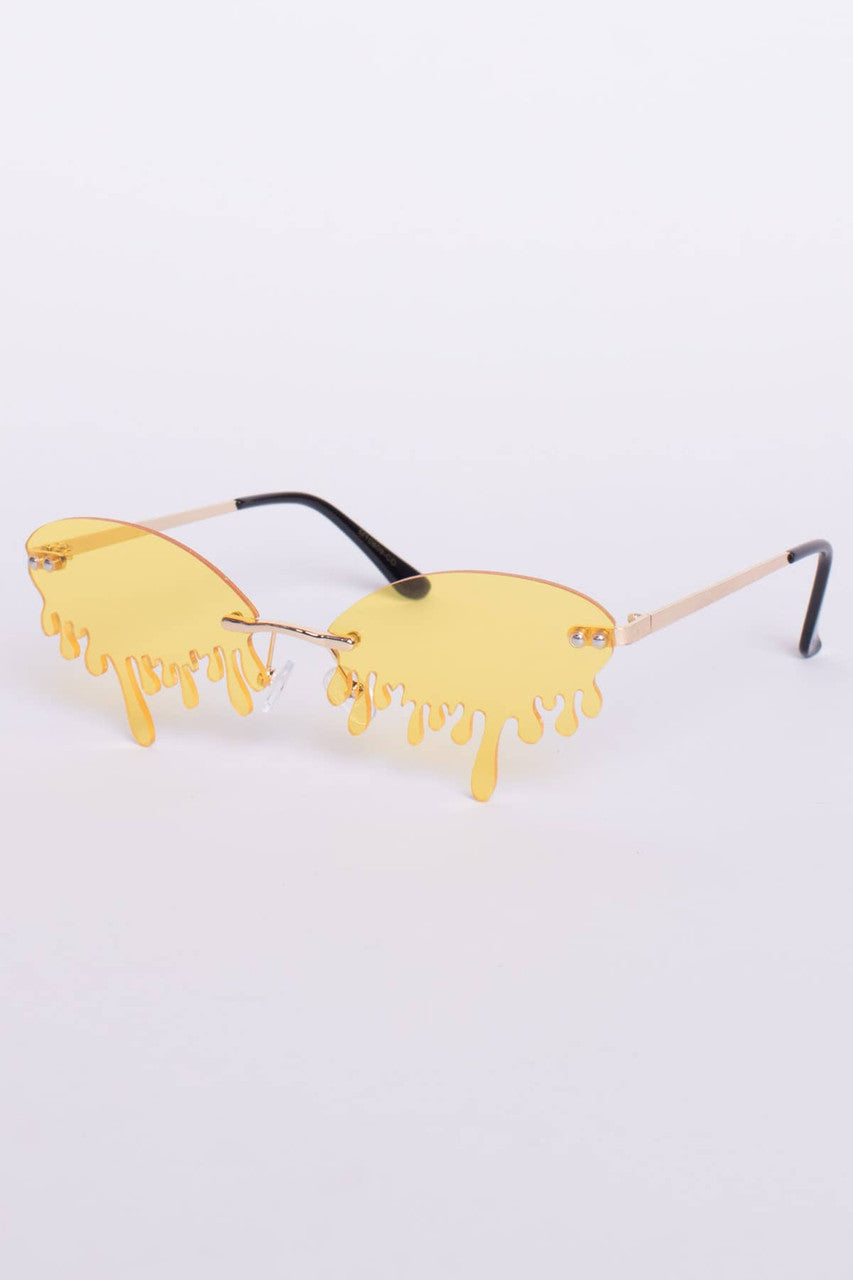 Dripping Oval Sunglasses
