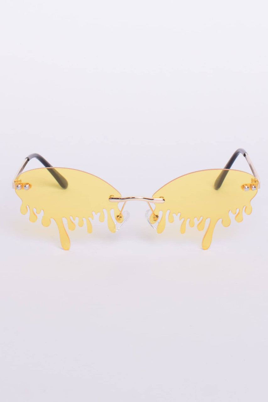 Dripping Oval Sunglasses