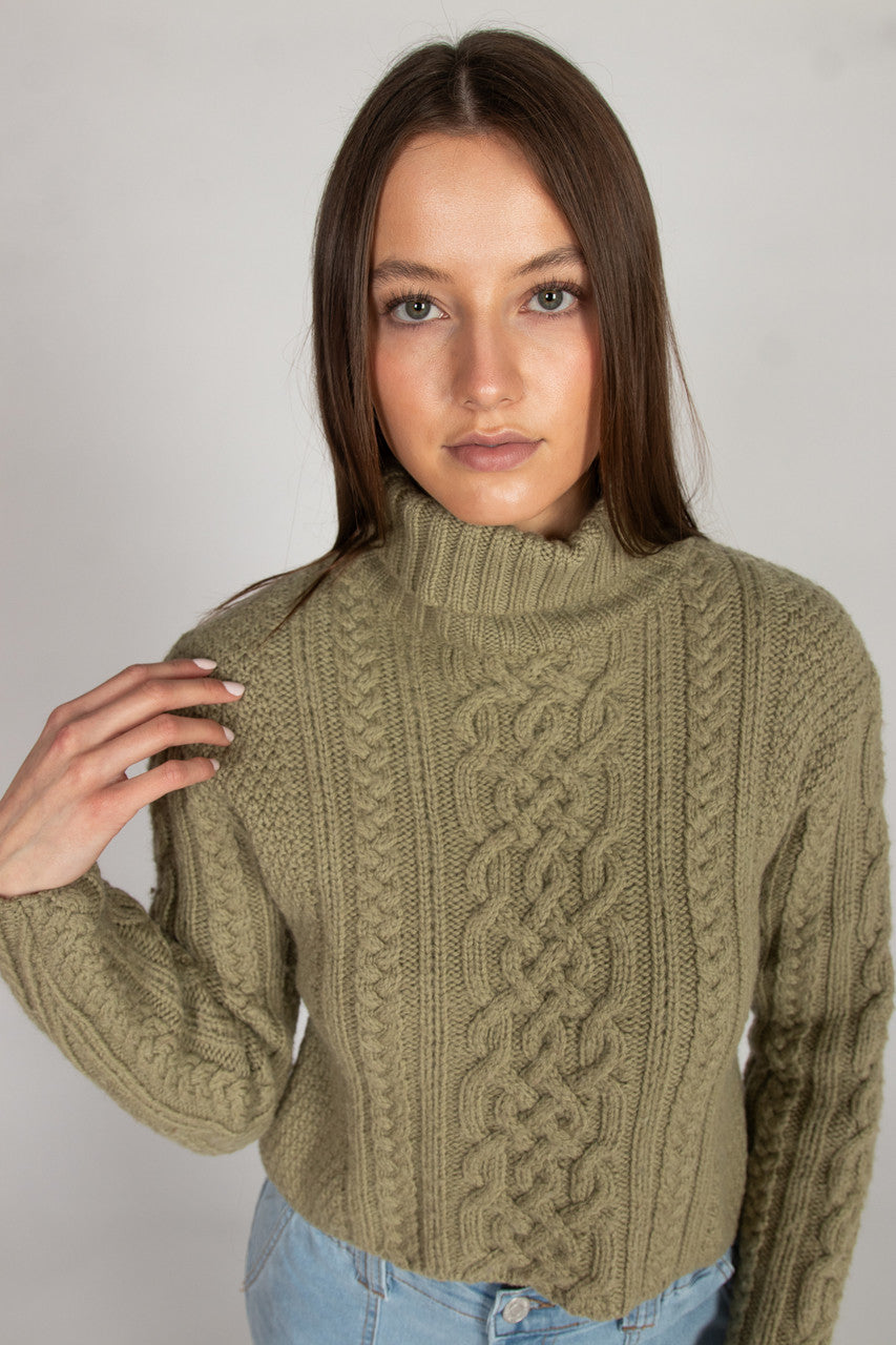 Green Fisherman Sweater 1125