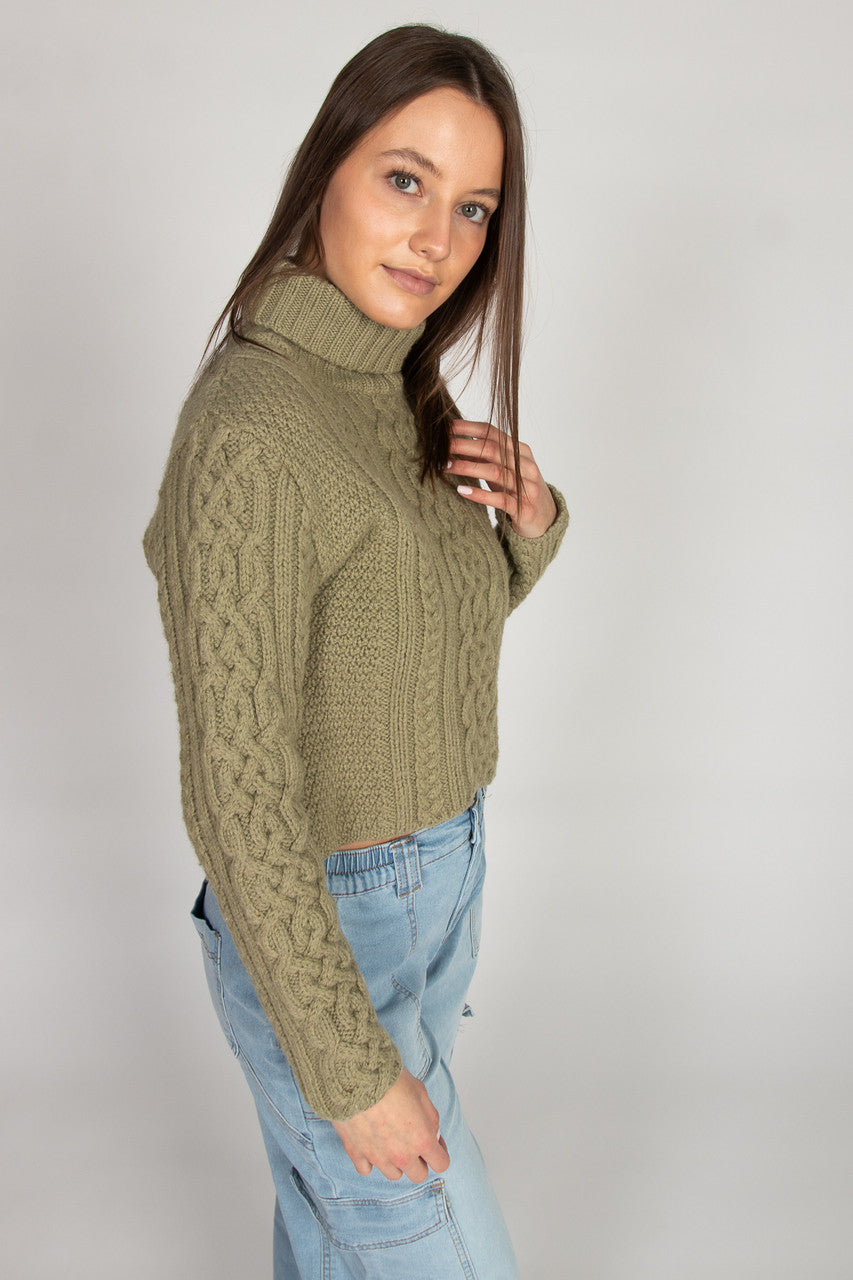 Green Fisherman Sweater 1125