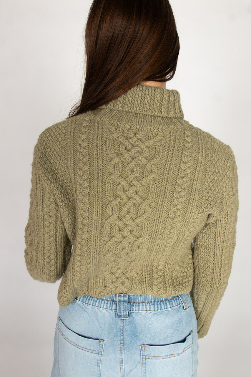 Green Fisherman Sweater 1125